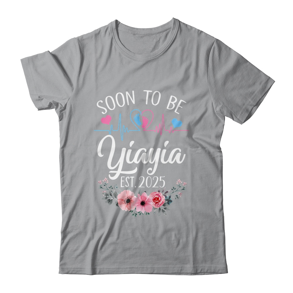 Soon To Be Yiayia 2025 First Time Pregnancy Announcement Shirt & Tank Top | siriusteestore