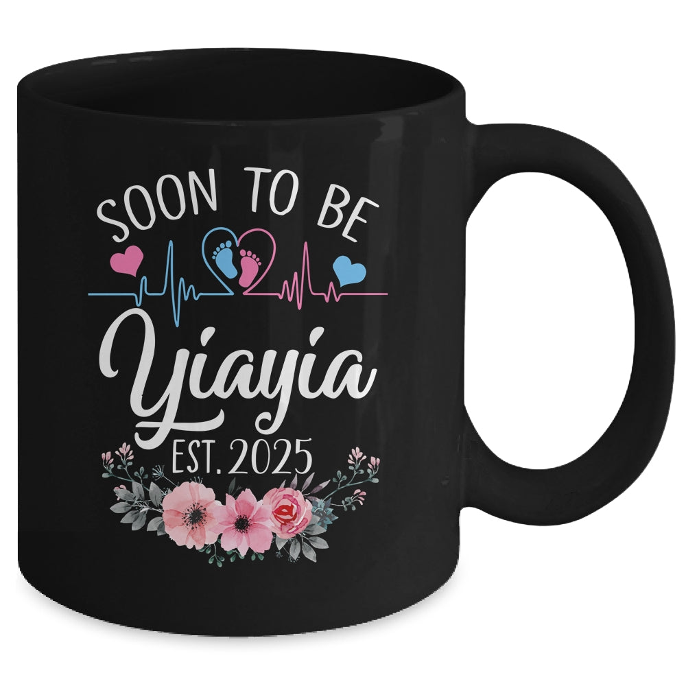 Soon To Be Yiayia 2025 First Time Pregnancy Announcement Mug | siriusteestore