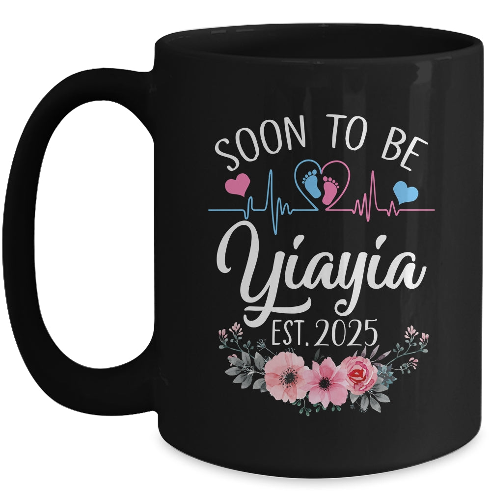 Soon To Be Yiayia 2025 First Time Pregnancy Announcement Mug | siriusteestore