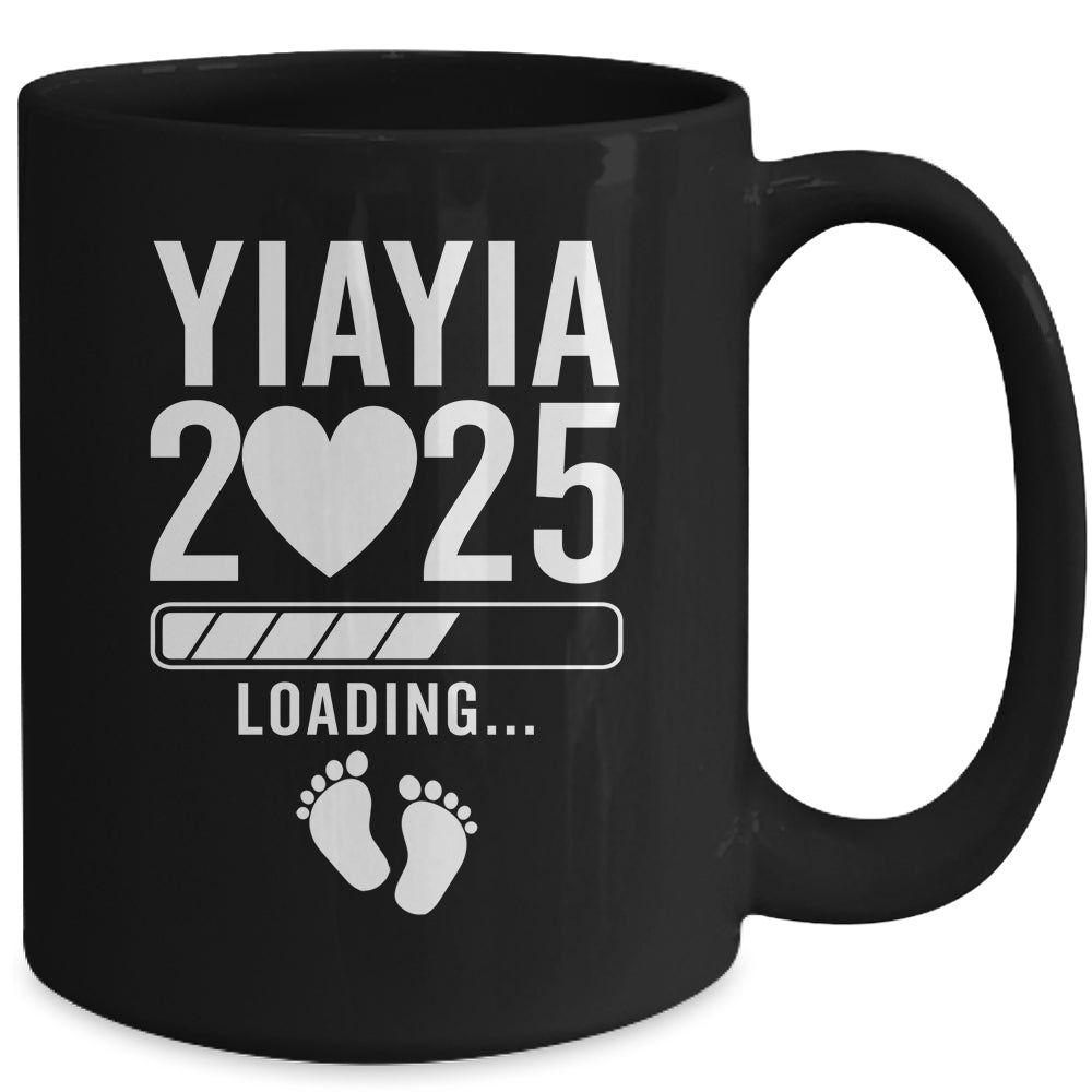 Soon To Be Yiayia 2025 Pregnancy Announcement Loading Mug | siriusteestore