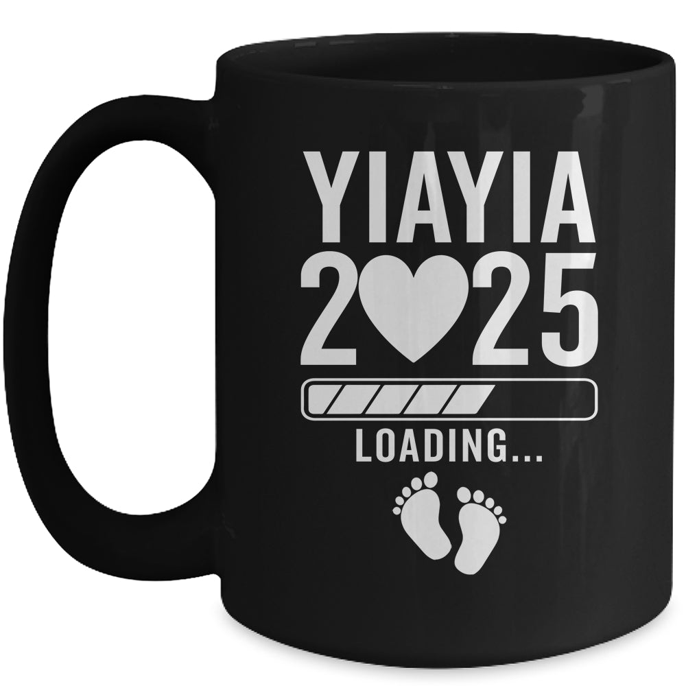 Soon To Be Yiayia 2025 Pregnancy Announcement Loading Mug | siriusteestore
