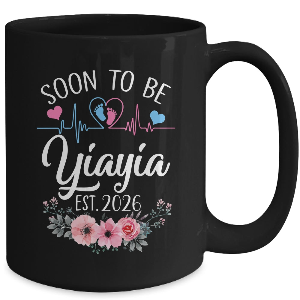 Soon To Be Yiayia 2026 First Time Pregnancy Announcement Mug | siriusteestore