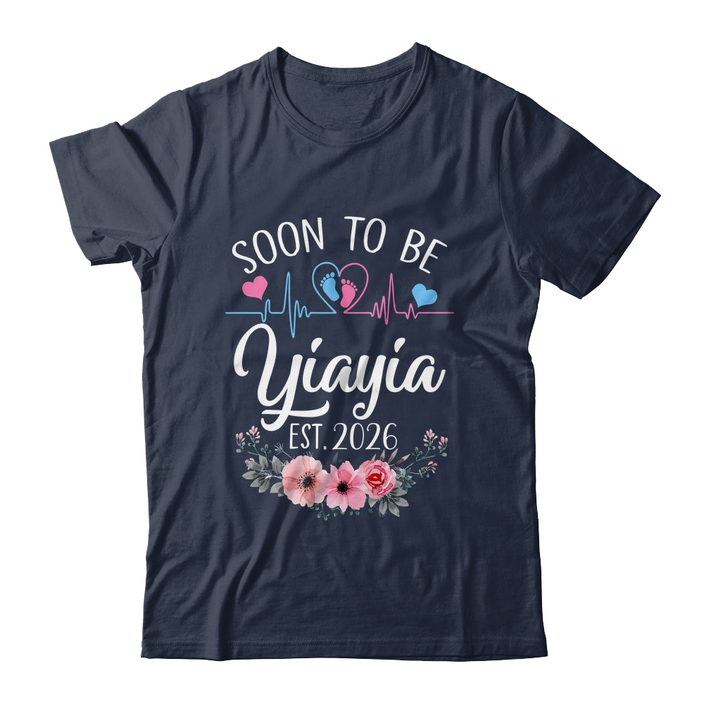 Soon To Be Yiayia 2026 First Time Pregnancy Announcement Shirt & Tank Top | siriusteestore