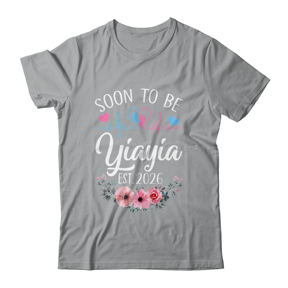 Soon To Be Yiayia 2026 First Time Pregnancy Announcement Shirt & Tank Top | siriusteestore