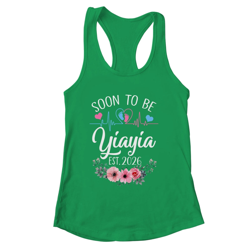 Soon To Be Yiayia 2026 First Time Pregnancy Announcement Shirt & Tank Top | siriusteestore