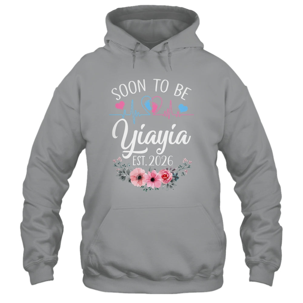 Soon To Be Yiayia 2026 First Time Pregnancy Announcement Shirt & Tank Top | siriusteestore