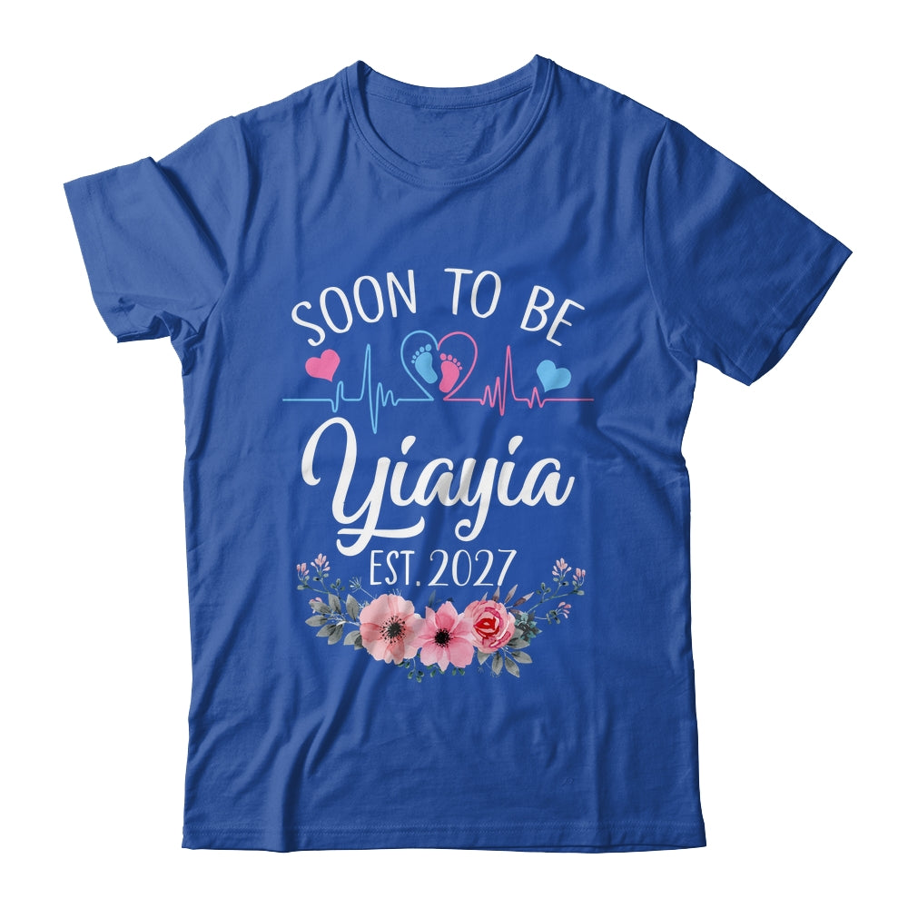 Soon To Be Yiayia 2027 First Time Pregnancy Announcement Shirt & Tank Top | siriusteestore