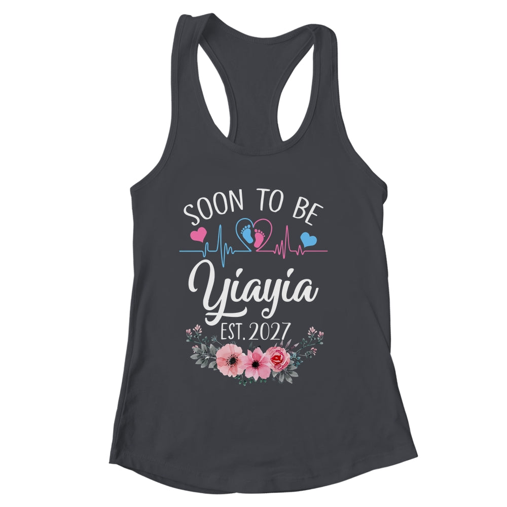 Soon To Be Yiayia 2027 First Time Pregnancy Announcement Shirt & Tank Top | siriusteestore