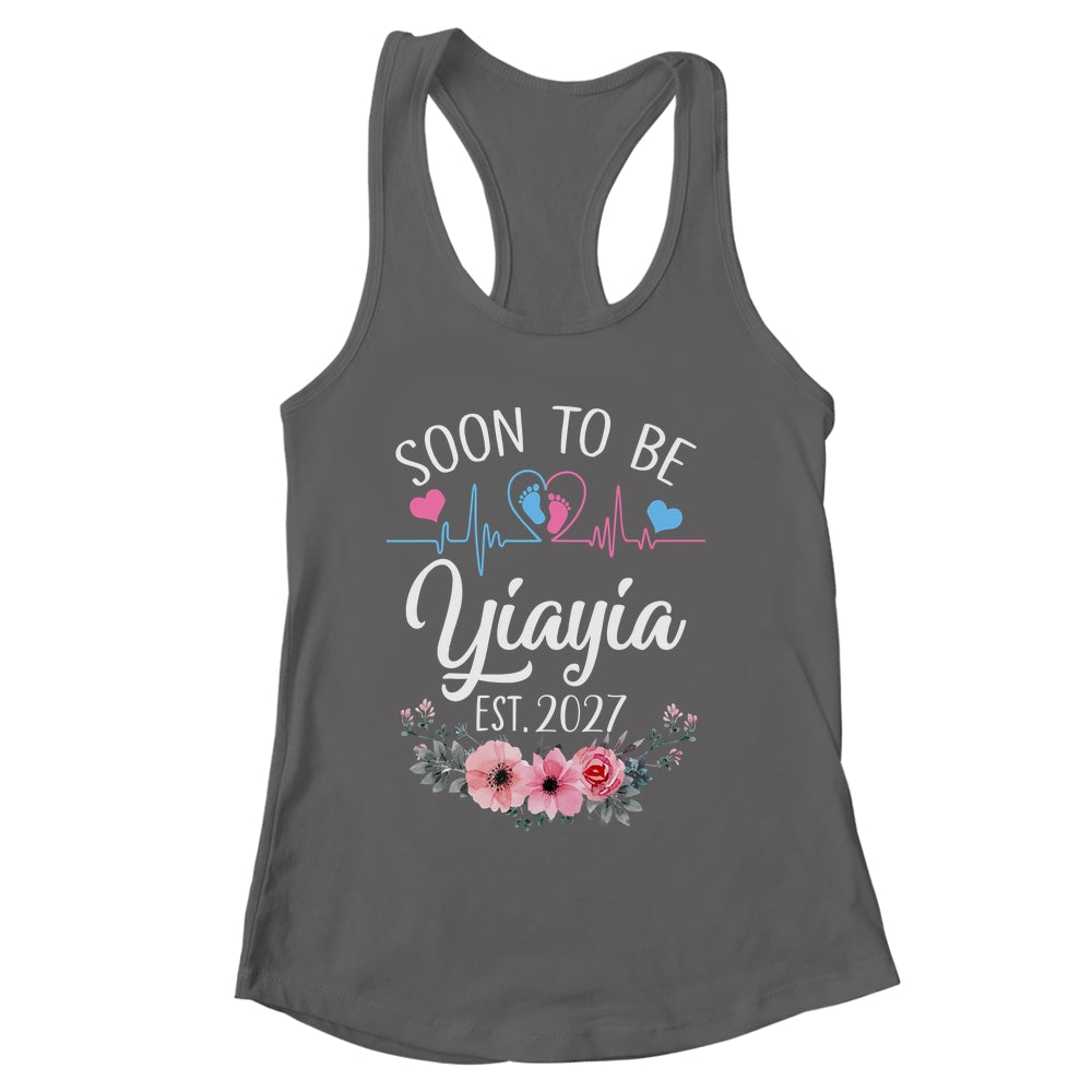 Soon To Be Yiayia 2027 First Time Pregnancy Announcement Shirt & Tank Top | siriusteestore