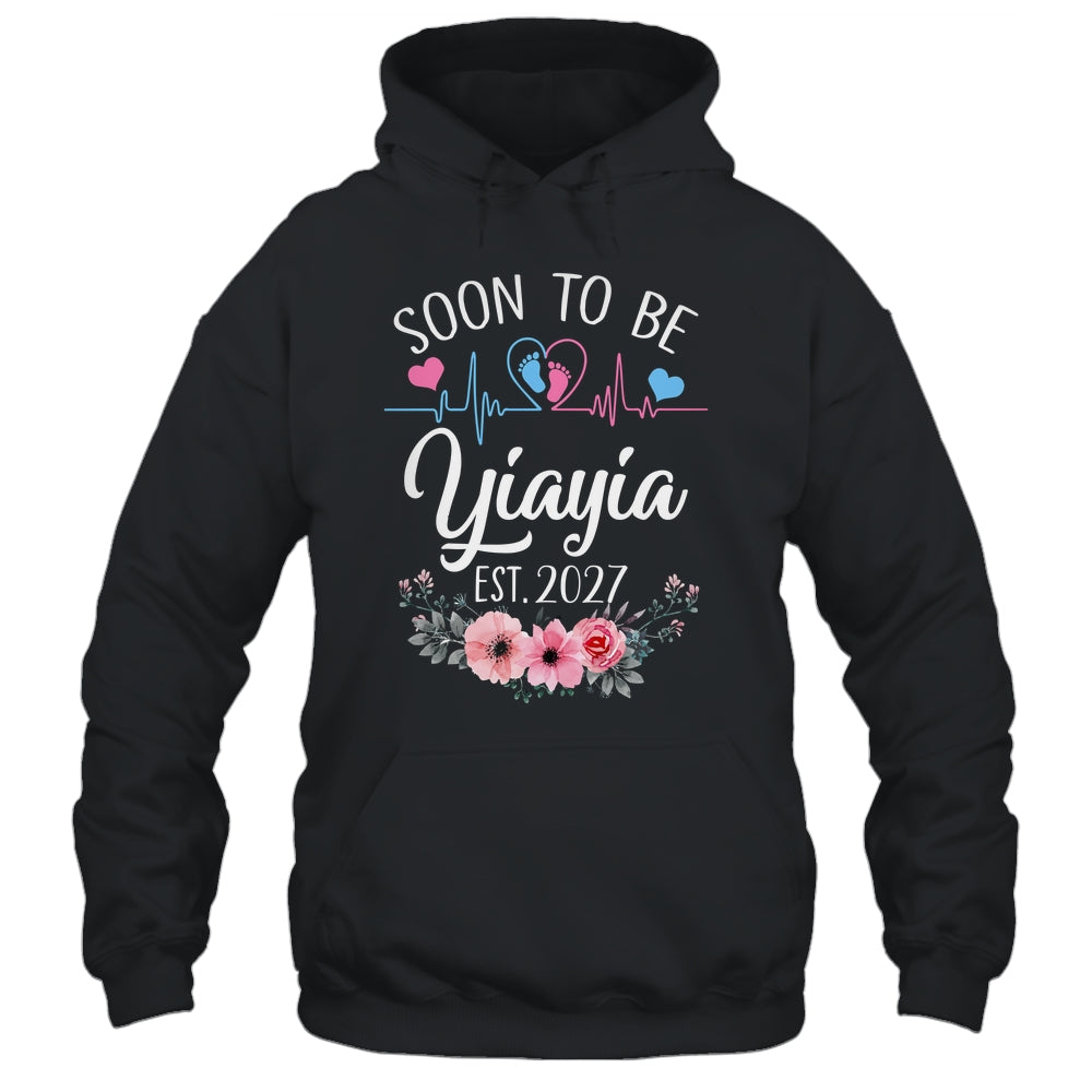 Soon To Be Yiayia 2027 First Time Pregnancy Announcement Shirt & Tank Top | siriusteestore