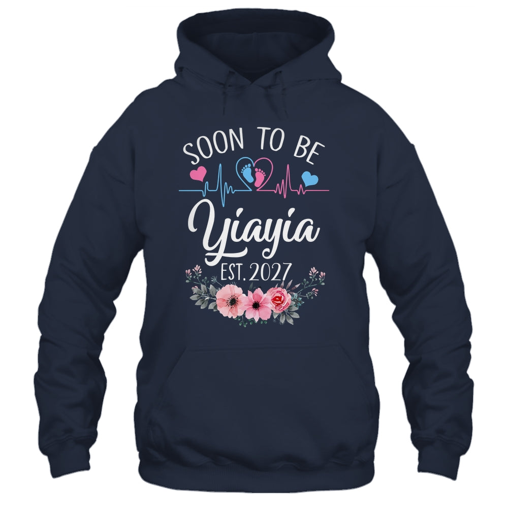 Soon To Be Yiayia 2027 First Time Pregnancy Announcement Shirt & Tank Top | siriusteestore