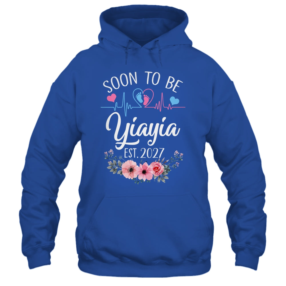 Soon To Be Yiayia 2027 First Time Pregnancy Announcement Shirt & Tank Top | siriusteestore
