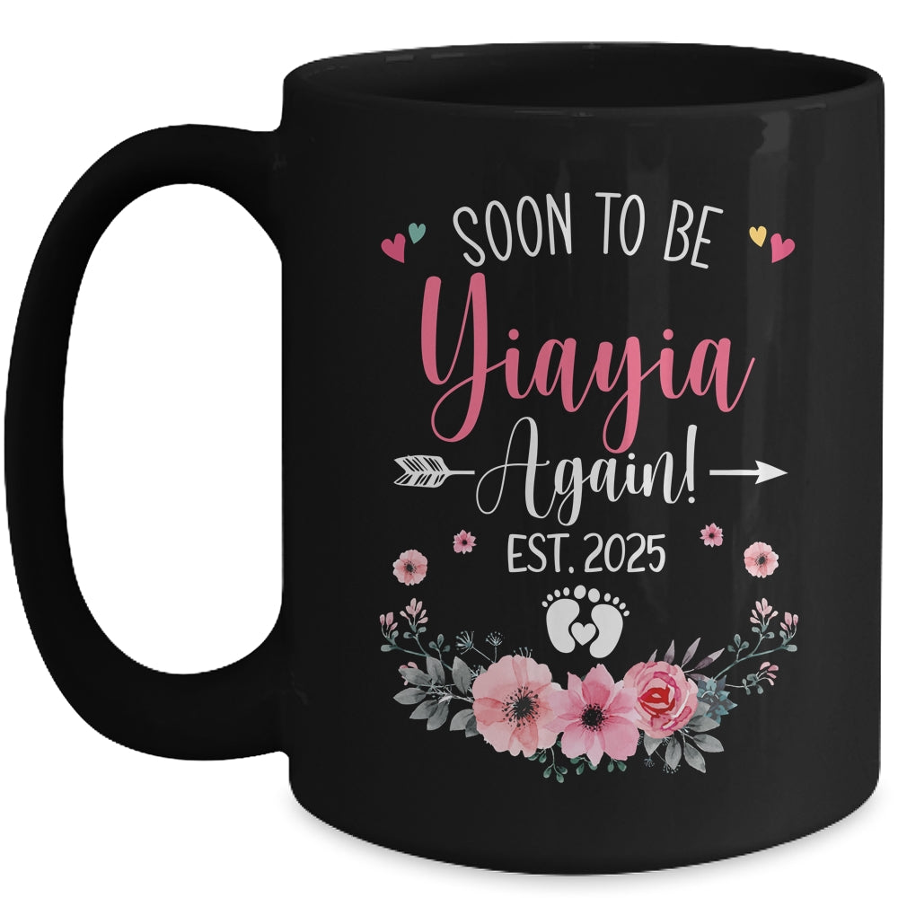Soon To Be Yiayia Again Est 2025 Mothers Day Mug | siriusteestore