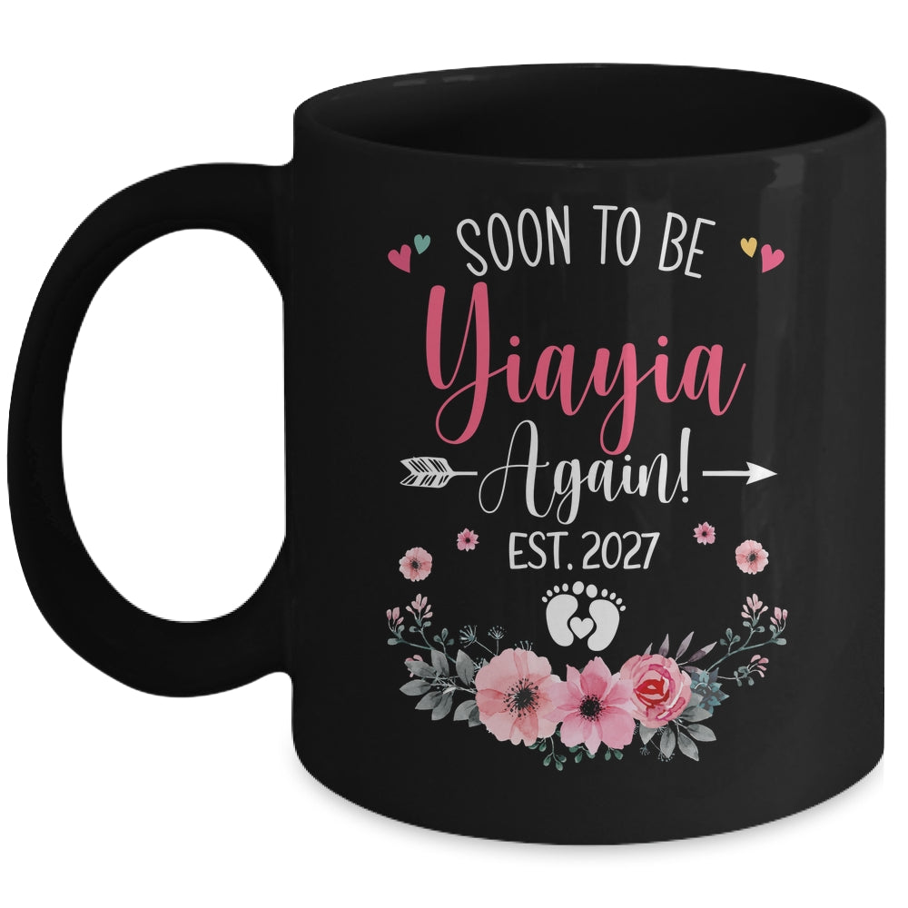 Soon To Be Yiayia Again Est 2027 Mothers Day Mug | siriusteestore