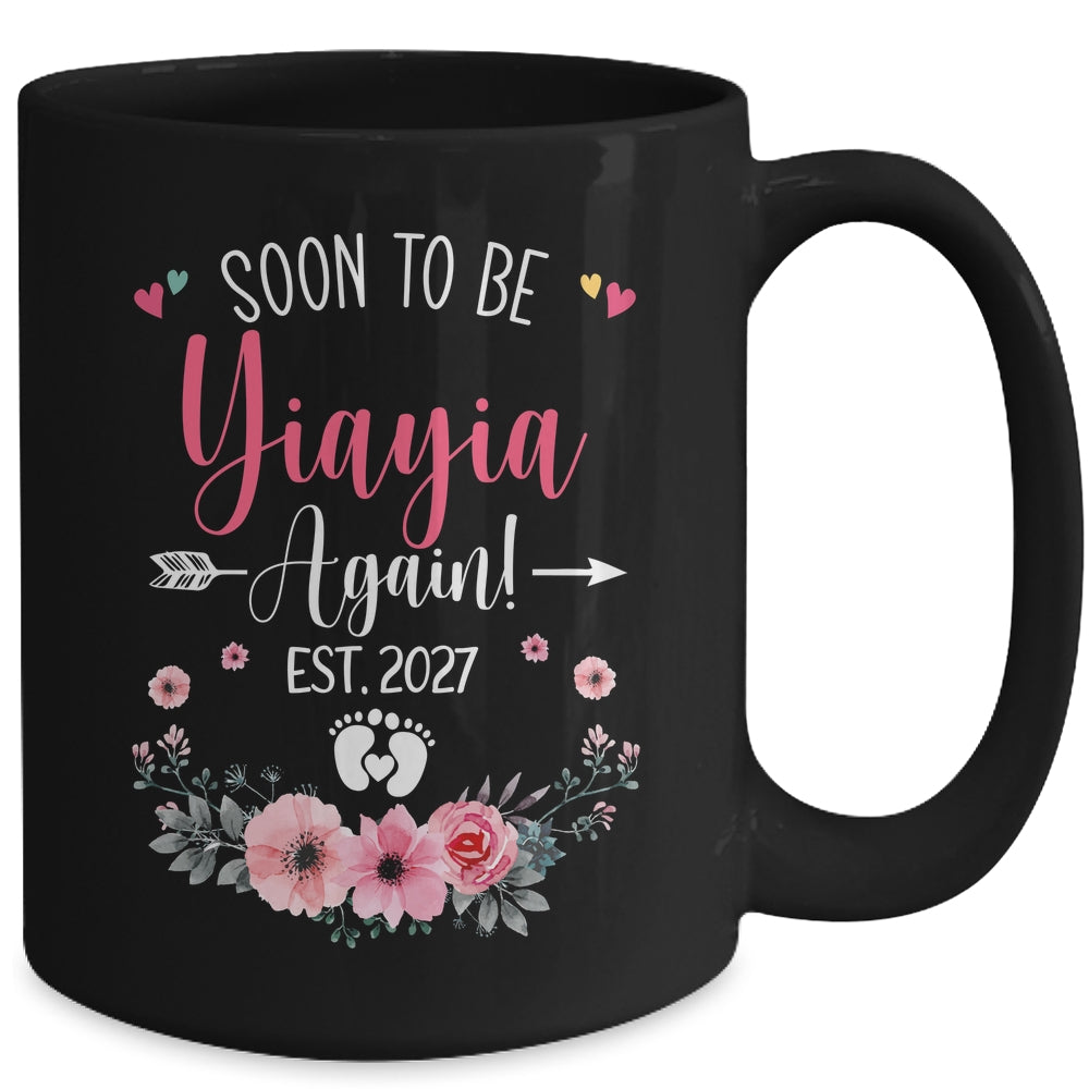 Soon To Be Yiayia Again Est 2027 Mothers Day Mug | siriusteestore