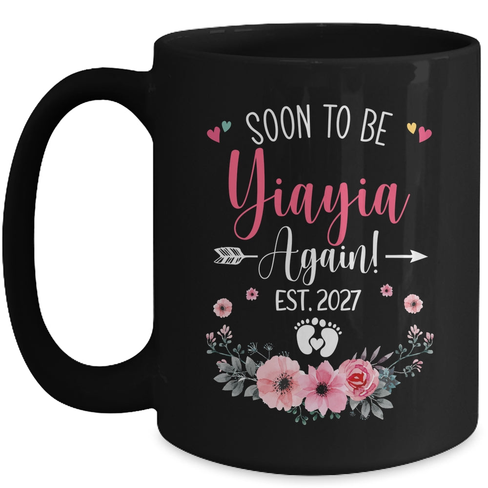 Soon To Be Yiayia Again Est 2027 Mothers Day Mug | siriusteestore