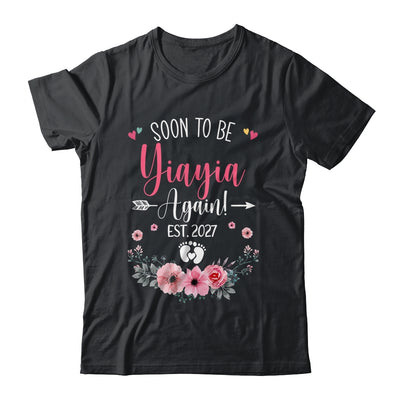 Soon To Be Yiayia Again Est 2027 Mothers Day Shirt & Tank Top | siriusteestore