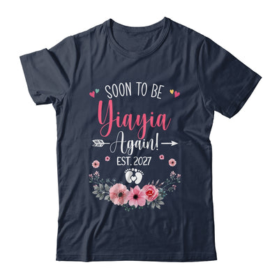 Soon To Be Yiayia Again Est 2027 Mothers Day Shirt & Tank Top | siriusteestore