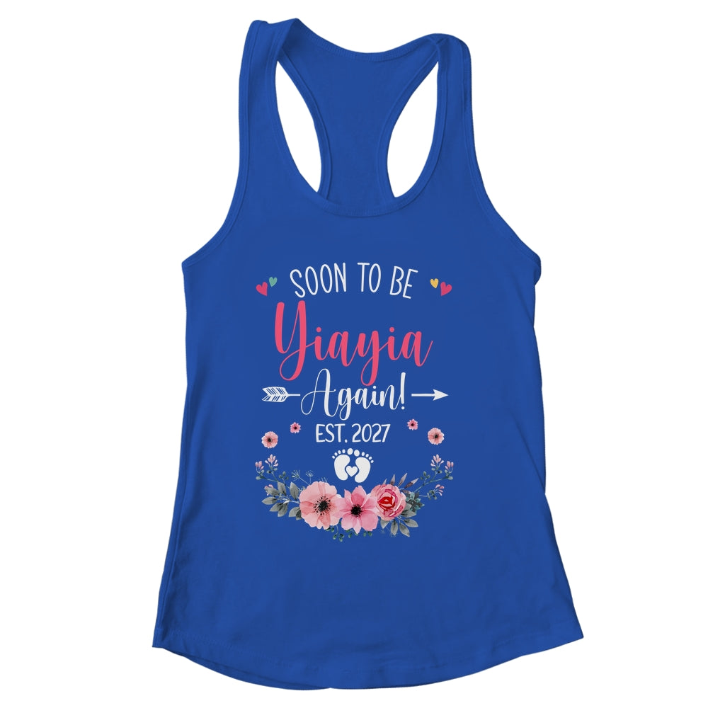 Soon To Be Yiayia Again Est 2027 Mothers Day Shirt & Tank Top | siriusteestore
