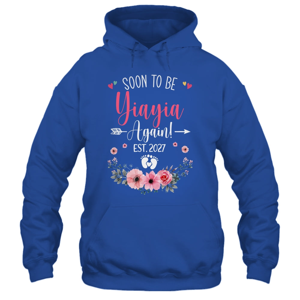 Soon To Be Yiayia Again Est 2027 Mothers Day Shirt & Tank Top | siriusteestore