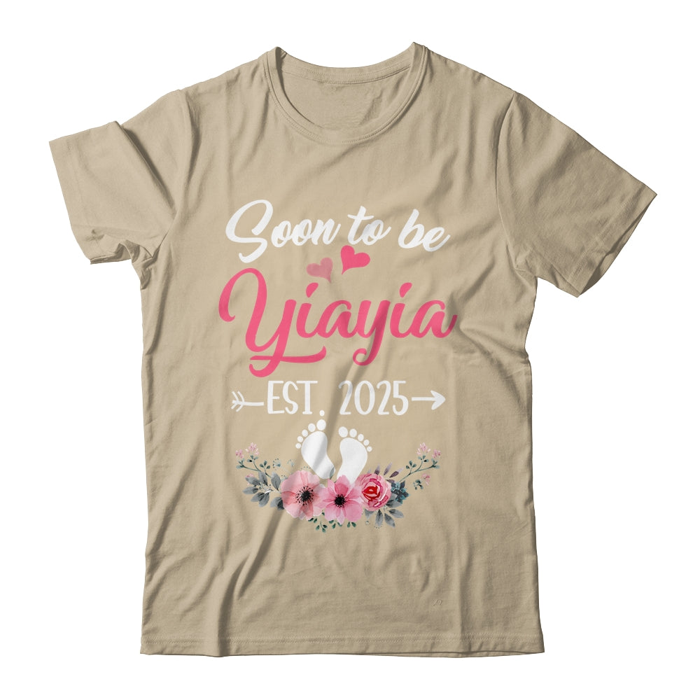 Soon To Be Yiayia Est 2025 Mothers Day First Time Yiayia Shirt & Tank Top | siriusteestore
