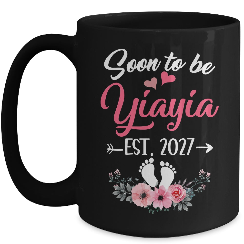 Soon To Be Yiayia Est 2027 Mothers Day First Time Yiayia Mug | siriusteestore