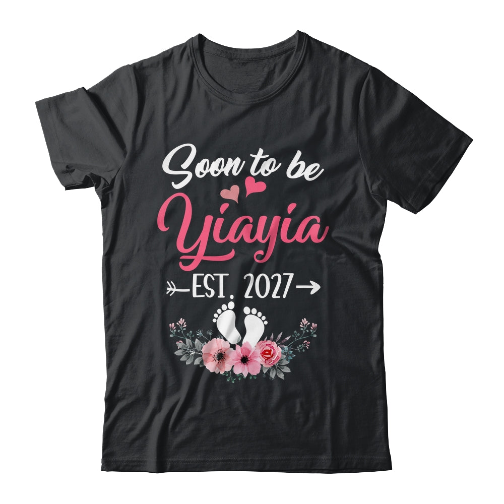 Soon To Be Yiayia Est 2027 Mothers Day First Time Yiayia Shirt & Tank Top | siriusteestore