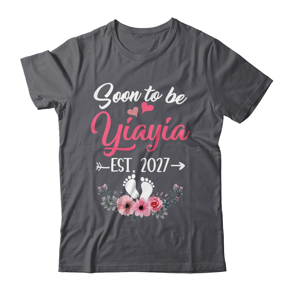 Soon To Be Yiayia Est 2027 Mothers Day First Time Yiayia Shirt & Tank Top | siriusteestore