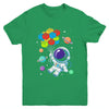 Space Astronaut Master Builder Funny Building Blocks Bricks Youth Shirt | siriusteestore