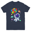 Space Astronaut Master Builder Funny Building Blocks Bricks Youth Shirt | siriusteestore