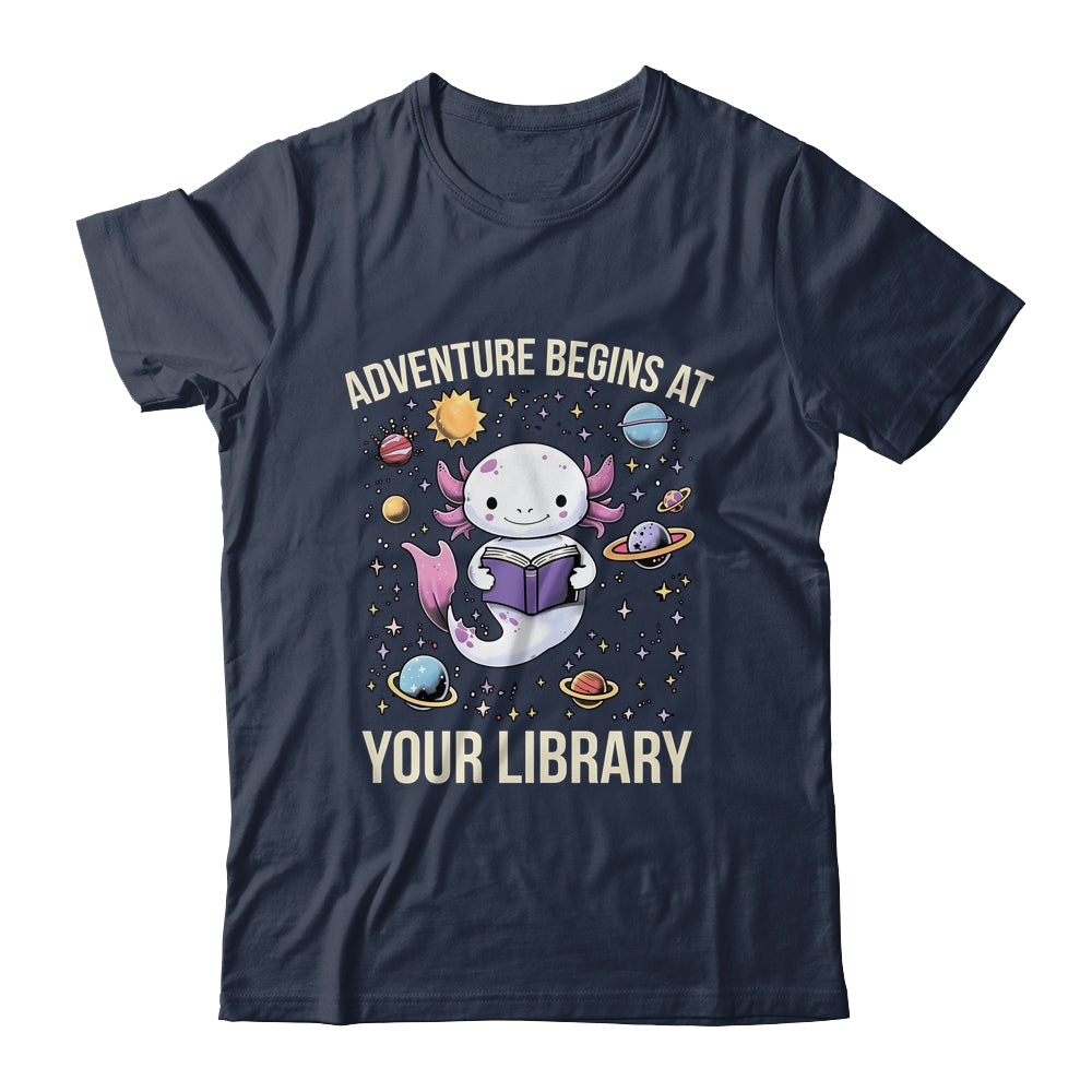 Space Axolotl Adventure Begins Summer Reading Program 2024 Shirt & Tank Top | siriusteestore