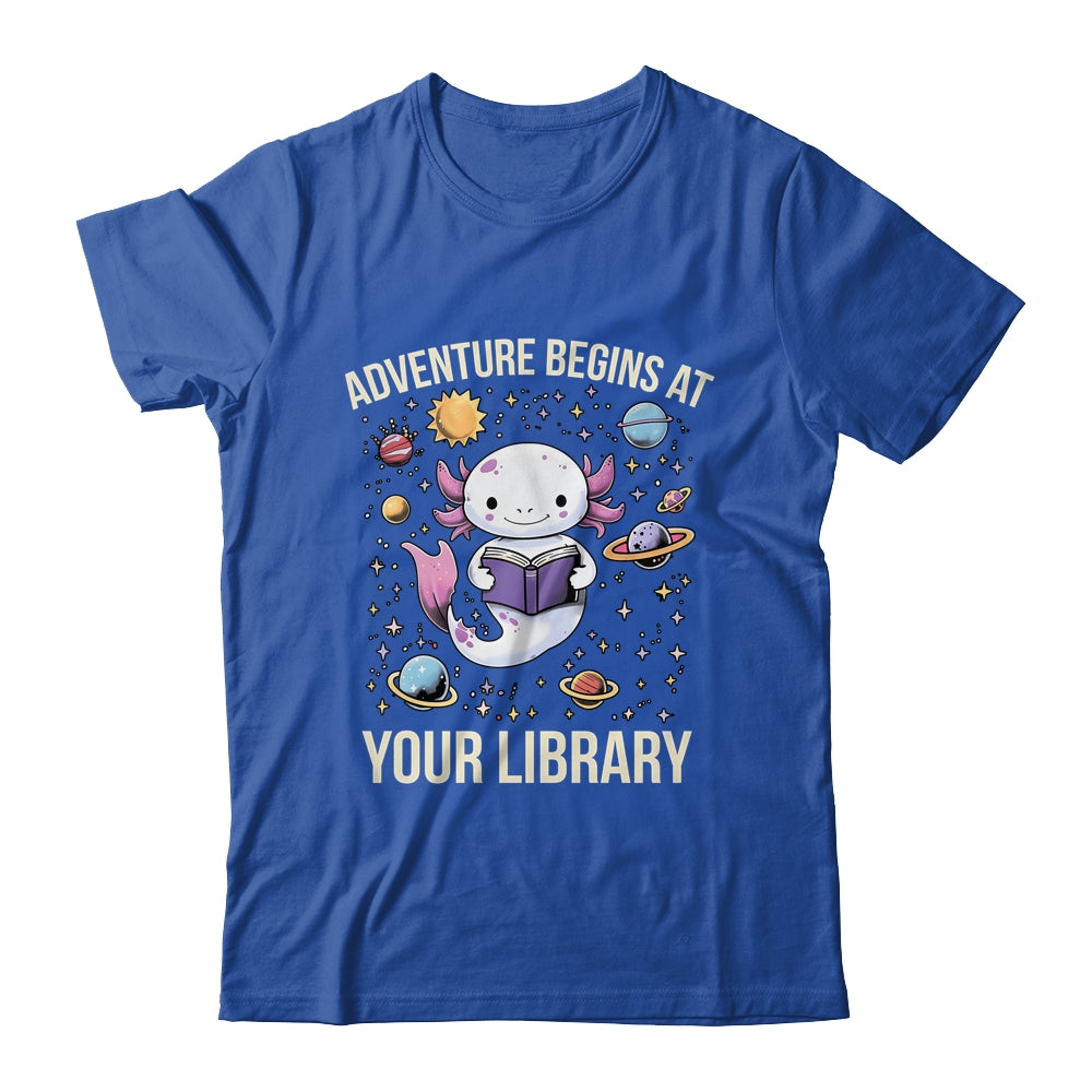 Space Axolotl Adventure Begins Summer Reading Program 2024 Shirt & Tank Top | siriusteestore