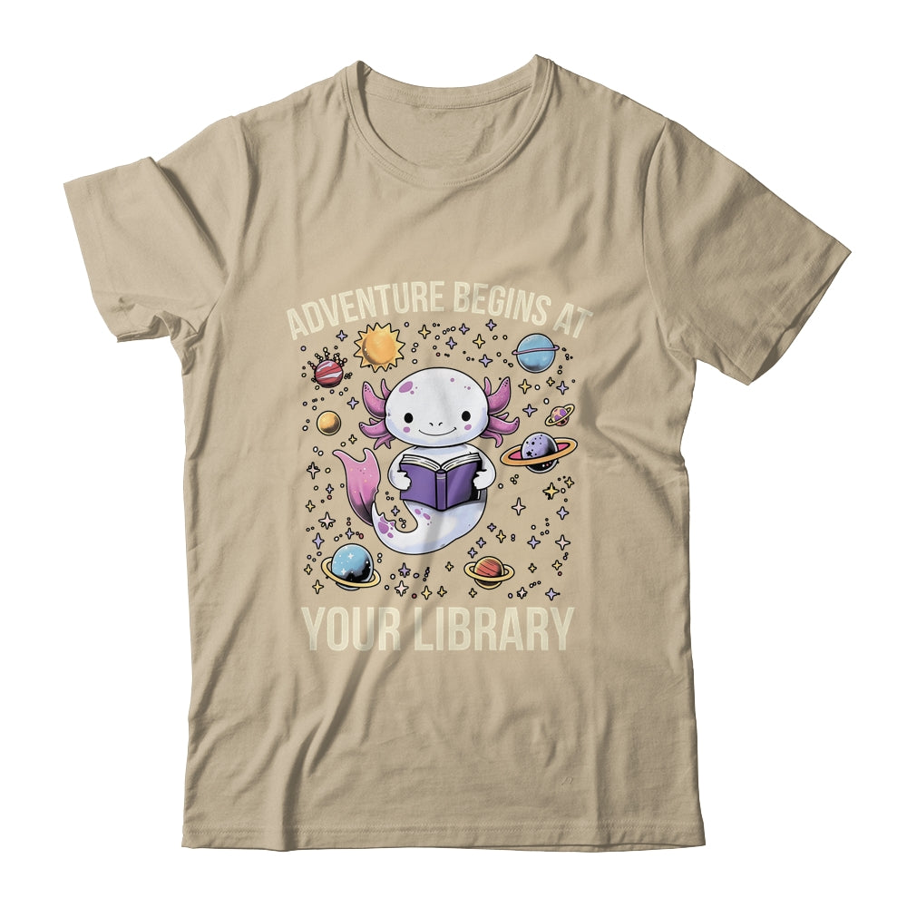 Space Axolotl Adventure Begins Summer Reading Program 2024 Shirt & Tank Top | siriusteestore