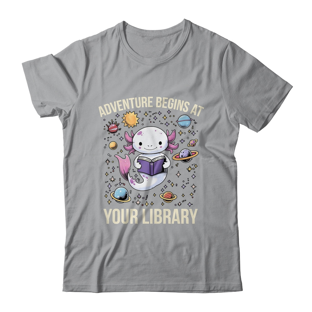 Space Axolotl Adventure Begins Summer Reading Program 2024 Shirt & Tank Top | siriusteestore