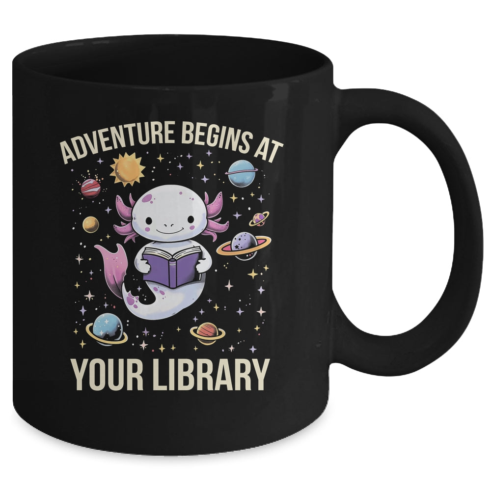 Space Axolotl Adventure Begins Summer Reading Program 2024 Mug | siriusteestore