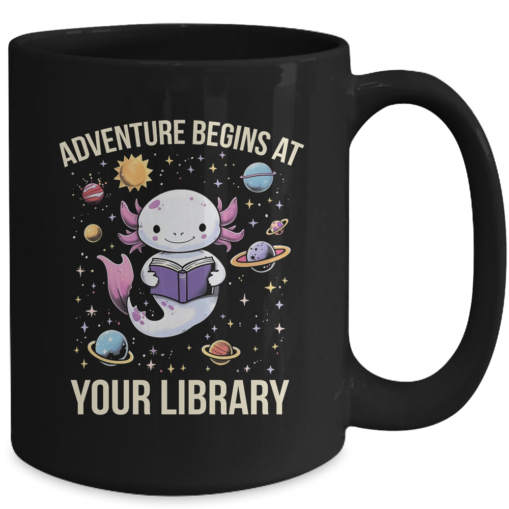 Space Axolotl Adventure Begins Summer Reading Program 2024 Mug | siriusteestore