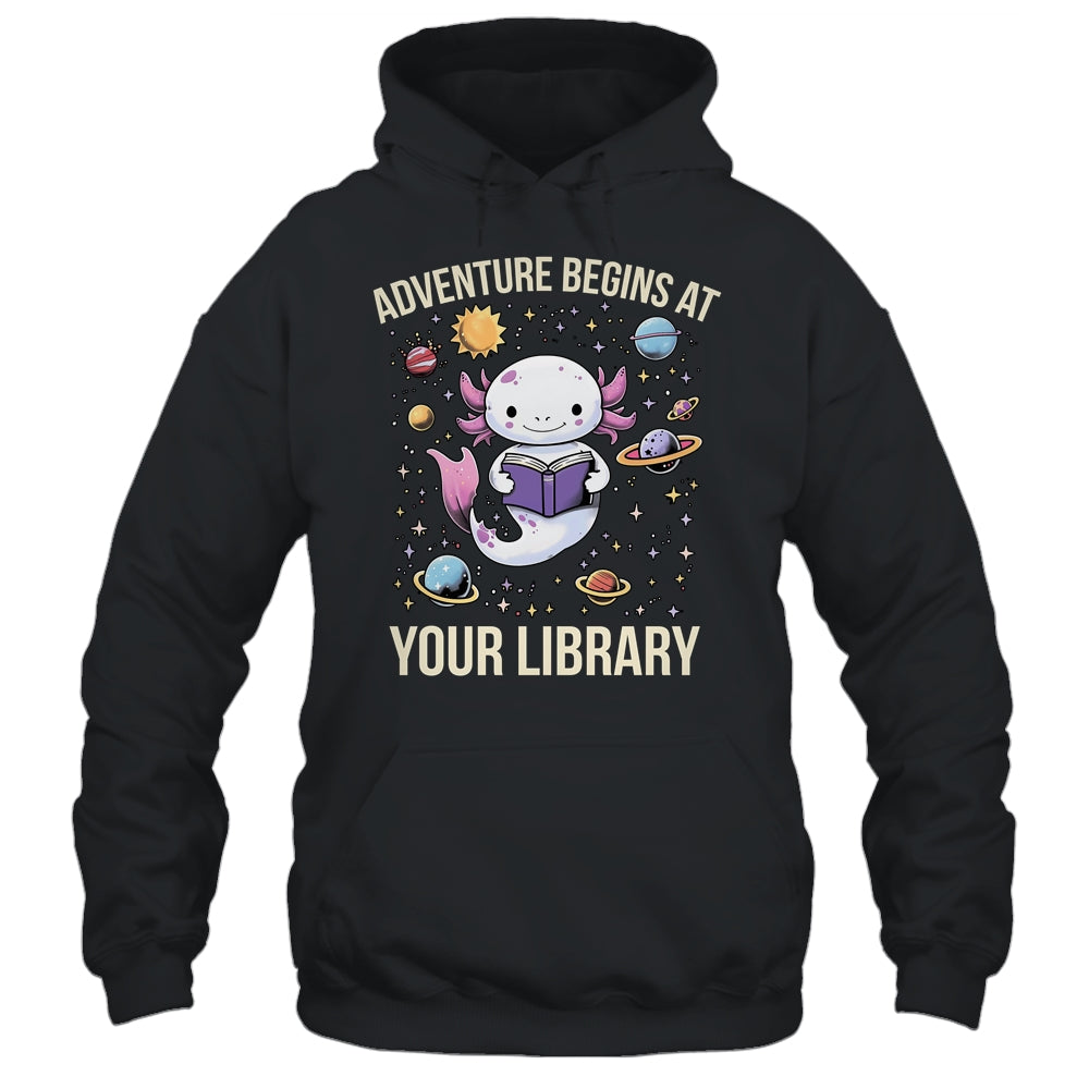 Space Axolotl Adventure Begins Summer Reading Program 2024 Shirt & Tank Top | siriusteestore