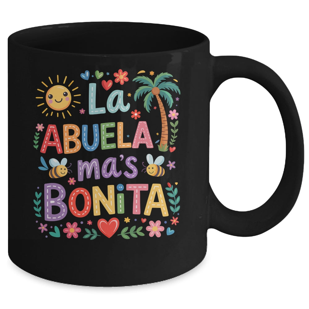 Spanish La Abuela Mas Bonita Mothers Day Grandma Grandmother Mug | siriusteestore