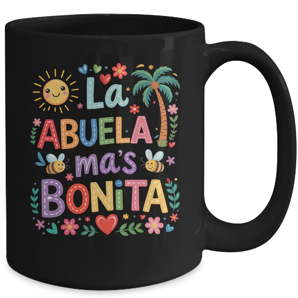 Spanish La Abuela Mas Bonita Mothers Day Grandma Grandmother Mug | siriusteestore