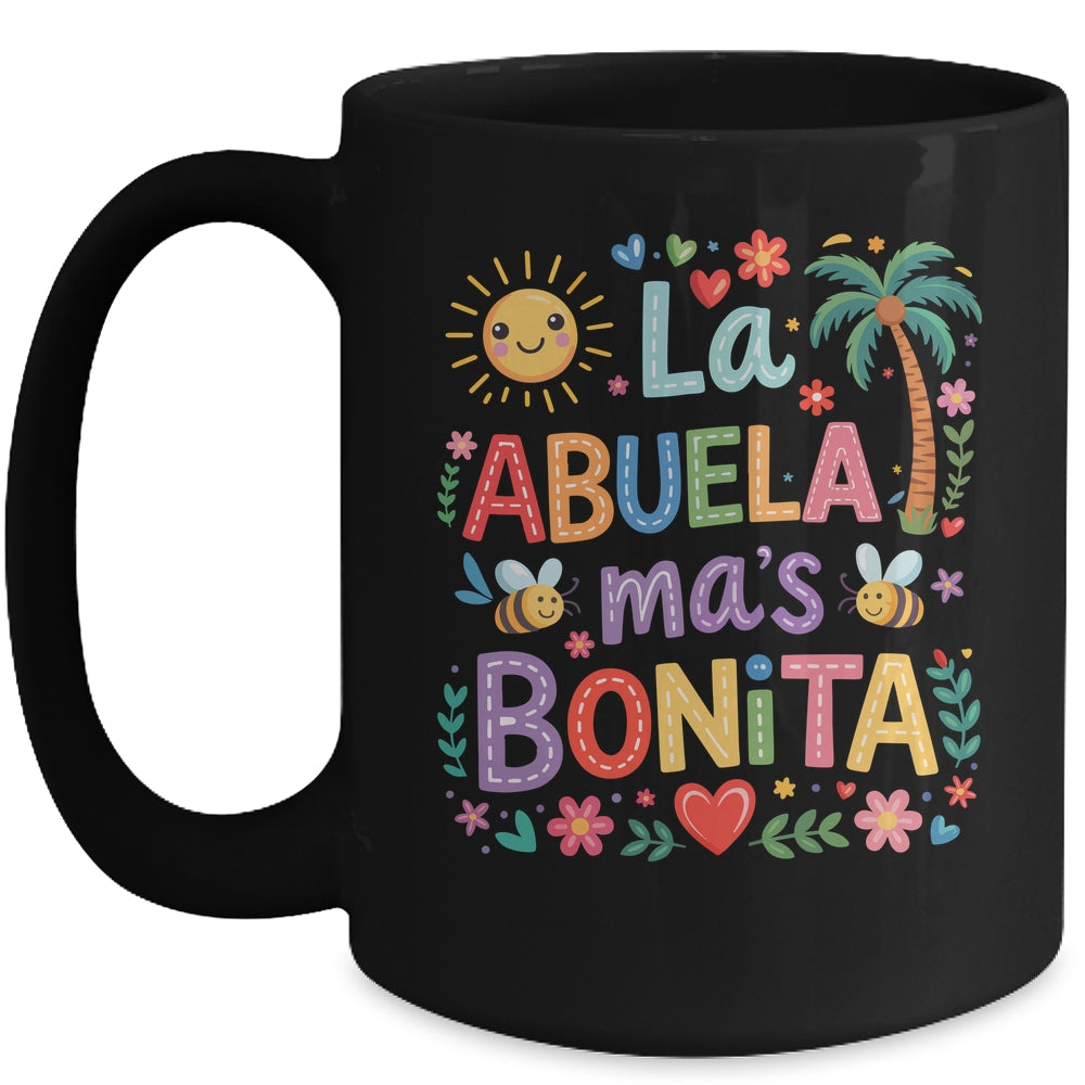 Spanish La Abuela Mas Bonita Mothers Day Grandma Grandmother Mug | siriusteestore