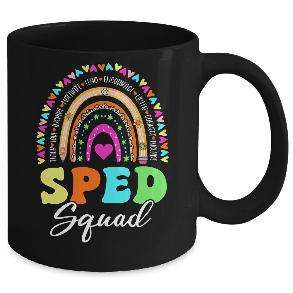 Sped Squad Special Education Crew Rainbow Special Ed Teacher Mug | siriusteestore