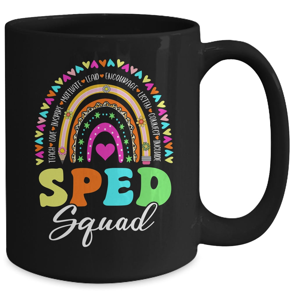 Sped Squad Special Education Crew Rainbow Special Ed Teacher Mug | siriusteestore