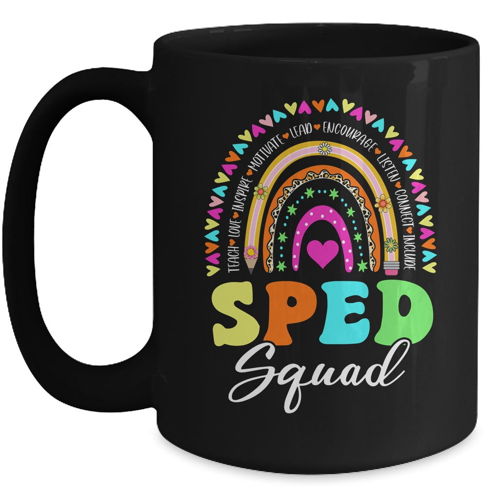 Sped Squad Special Education Crew Rainbow Special Ed Teacher Mug | siriusteestore