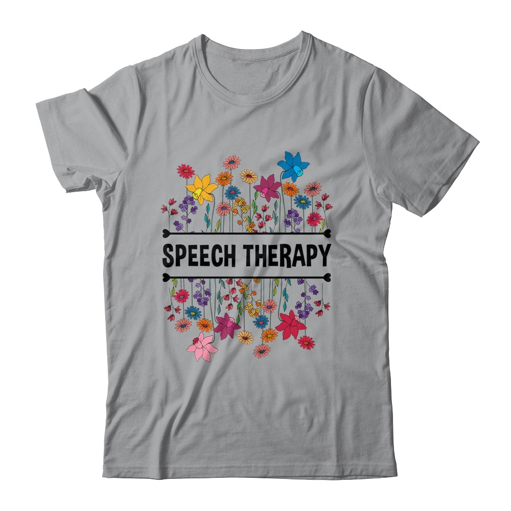 Speech Language Pathologist SLP Speech Therapy Pathology Flower Shirt & Hoodie | siriusteestore