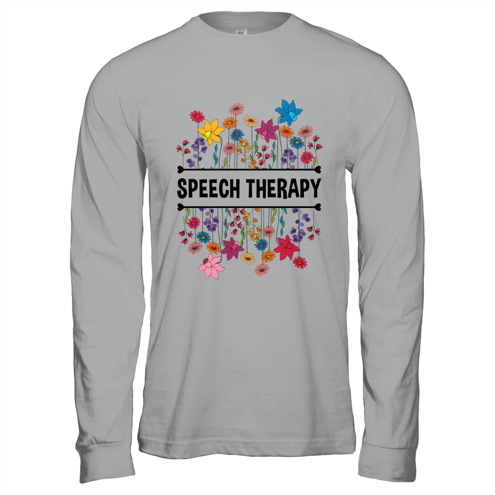 Speech Language Pathologist SLP Speech Therapy Pathology Flower Shirt & Hoodie | siriusteestore