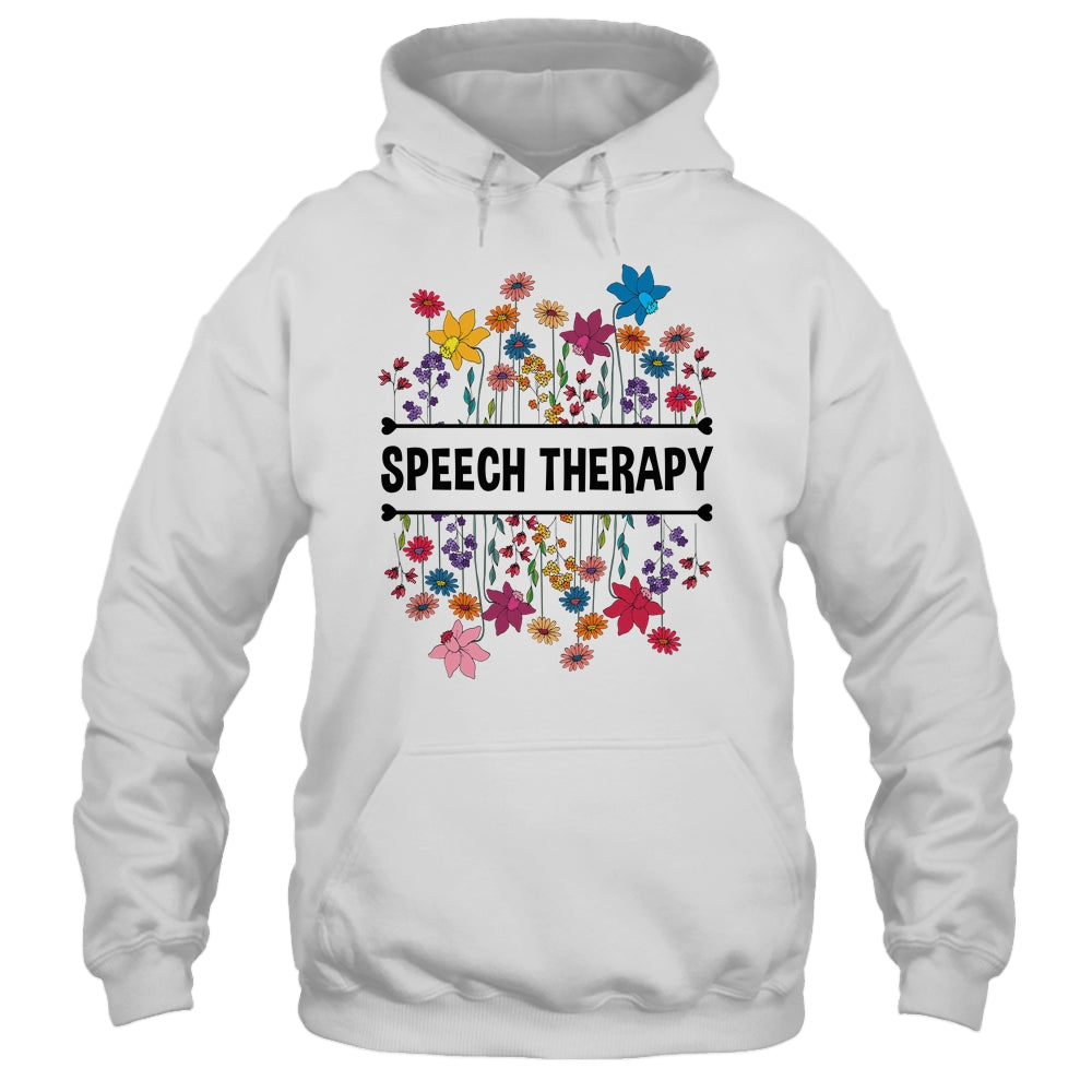 Speech Language Pathologist SLP Speech Therapy Pathology Flower Shirt & Hoodie | siriusteestore