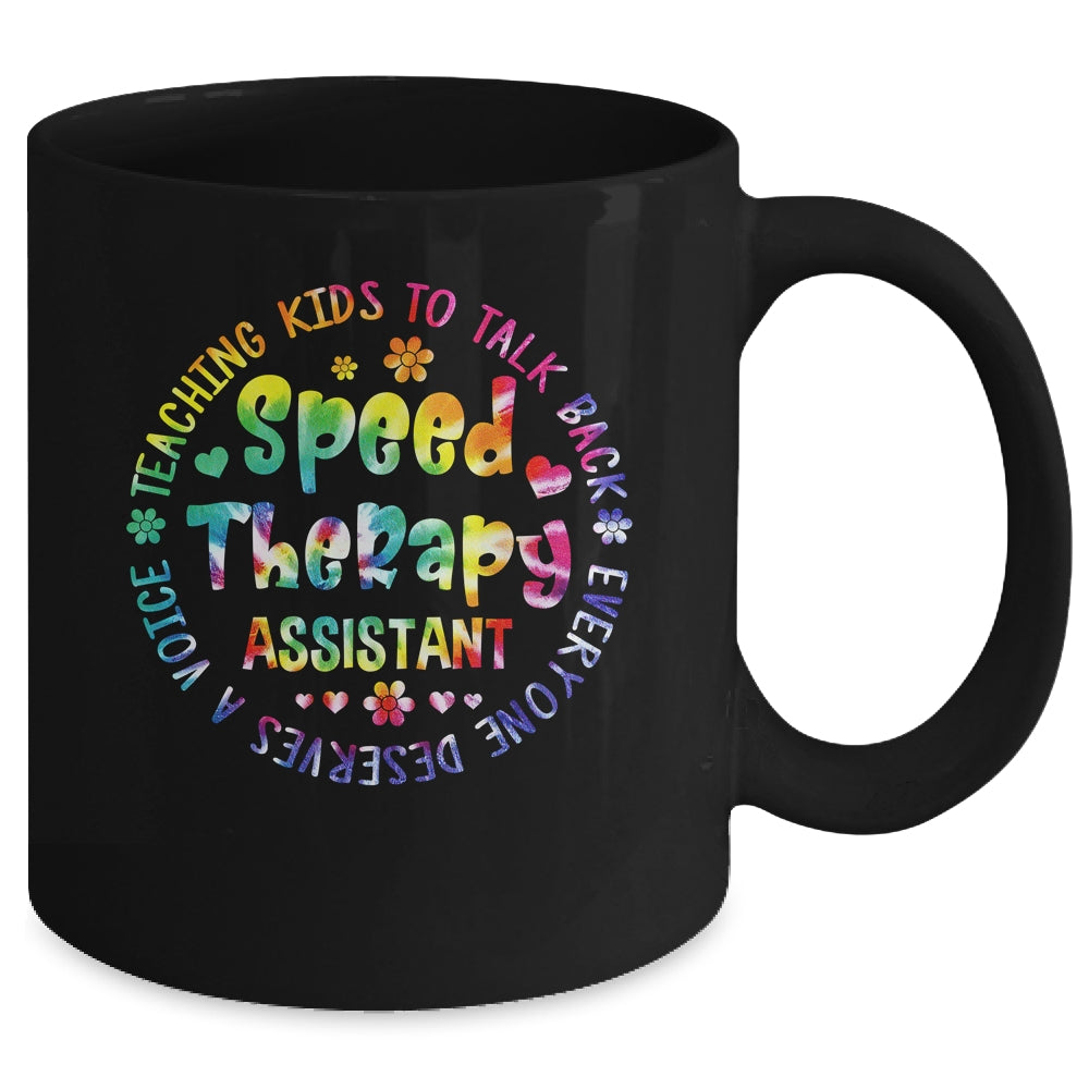 Speech Language Pathologist Speech Therapy Assistant Tie Dye Mug | siriusteestore