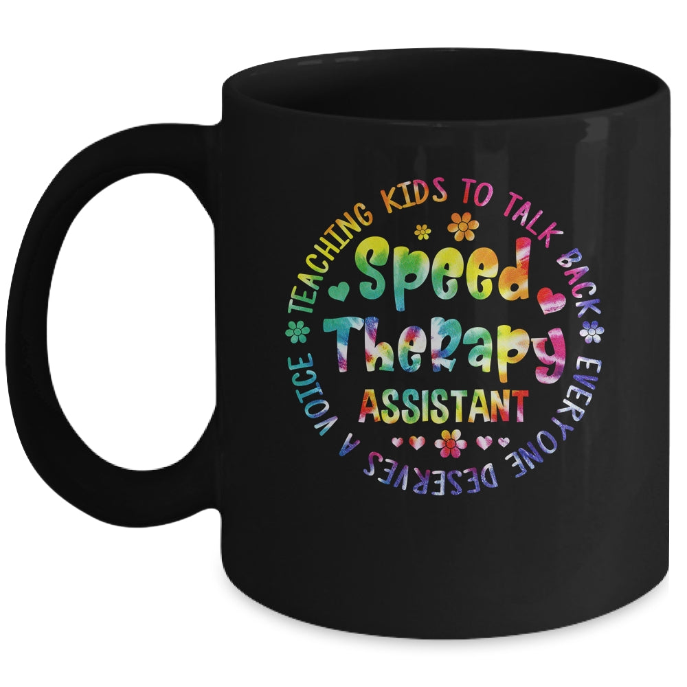 Speech Language Pathologist Speech Therapy Assistant Tie Dye Mug | siriusteestore