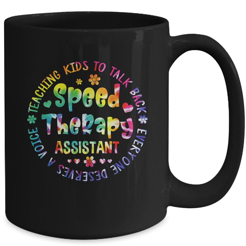 Speech Language Pathologist Speech Therapy Assistant Tie Dye Mug | siriusteestore