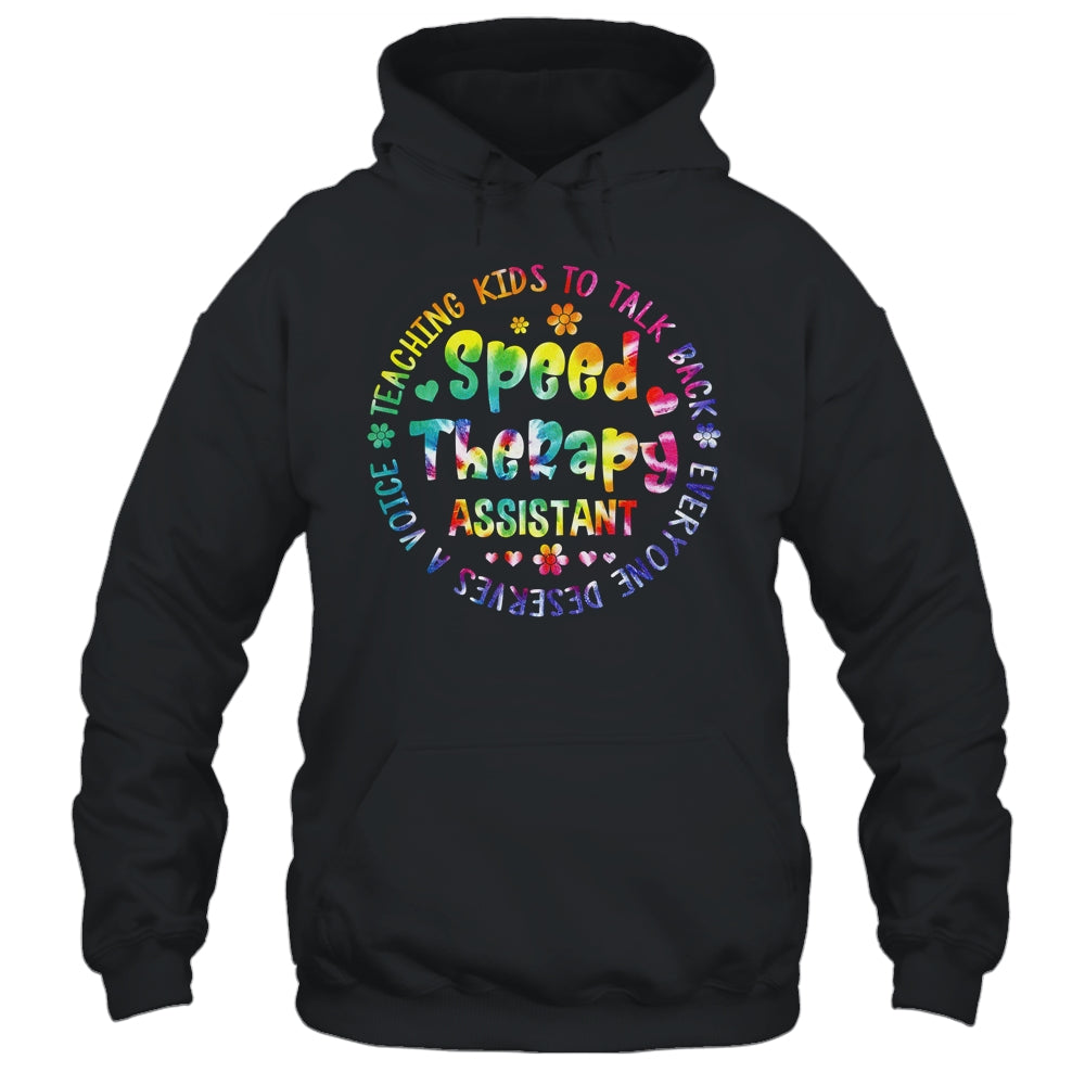 Speech Language Pathologist Speech Therapy Assistant Tie Dye Shirt & Hoodie | siriusteestore